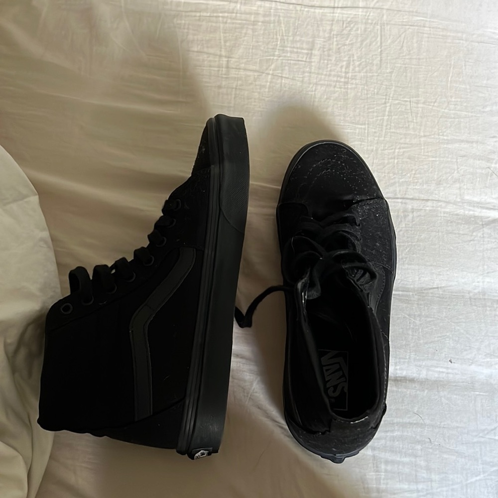 Vans unused black mens sneakers